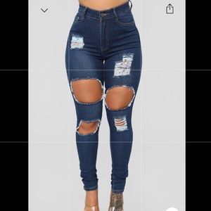 FashionNova high-waisted jeans